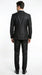 Men’s Black Shiny 3 Piece Tuxedo Groom Suit, Formal Vest Suit for Weddings, Prom, Black Tie Events, Black Lapel