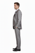 Men’s Light Gray 3-Piece Modern Fit Suit with Vest – Classic Formal Business and Wedding Attire