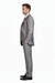 Men’s Light Gray 3-Piece Modern Fit Suit with Vest – Classic Formal Business and Wedding Attire
