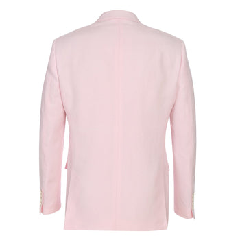 611-4 Men's New Slim Fit Checked Linen Suits - Image 3