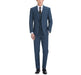 278-2 Men's 3-Piece Classic Fit Single Breasted Windowpane Suit