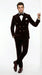 Men’s Dark Brown Velvet Blazer and Pants 2 Piece Suit, Double Breasted Formal Dinner Suit for Weddings, Prom