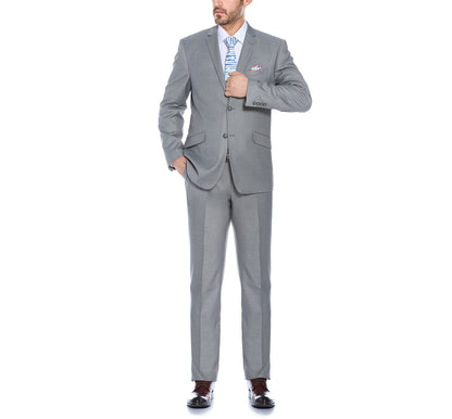 2110-2 Men's Slim Fit Solid Stretch 2-Piece Suit - Image 2