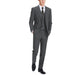 Designer Suit 278-1 Men's 3-Piece Classic Fit Single Breasted Windowpane Suit