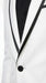 Men’s White Disco Blazer 70s Era Costume Jacket – Black Trim Retro Party Blazer, Vintage Dance Outfit, Stylish Evening Themed Wear