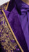 Men’s Purple and Gold Sequin Suit with Pants – Luxury Prom, Wedding and Party Blazer