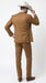 Men’s Tan Groom Outfit Country Wedding 3 Piece Suit Khaki Camel Color Modern Fit