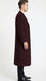 Men’s Burgundy Long Coat – Classic Fit Wool Blend Overcoat - Topcoat Full length