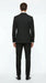 Vitali Mens Black Tone on Tone Shadow Stripe Vested Suit Set – 3 Piece Modern Fit Pinstripe Two Buttons