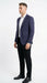 Men’s Big and Tall Navy Blue with Burgundy Plaid Jacket and Sport Coat – Wool Blazer