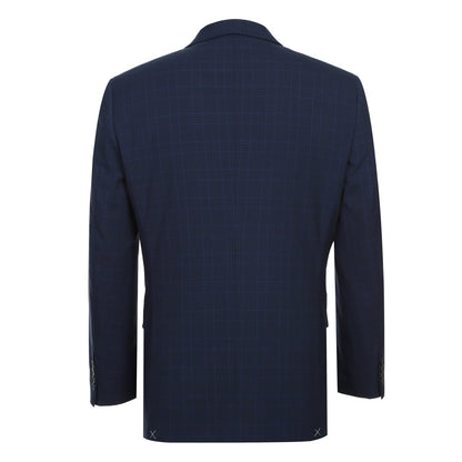 293-26 Men's Classic Fit Checked Suits - Image 3