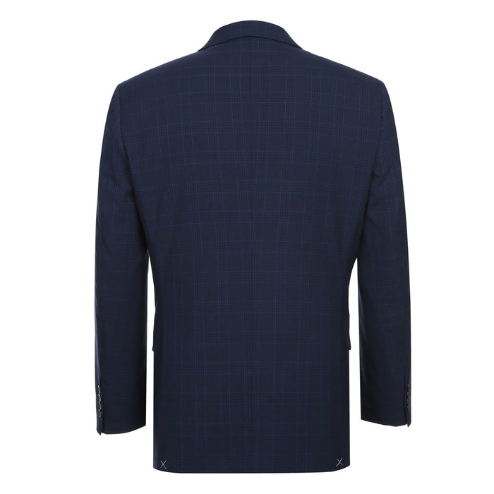 293-26 Men's Classic Fit Checked Suits - Image 3