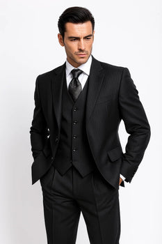 3 Piece Black Suit1