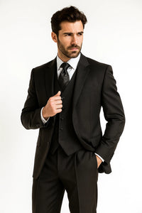 3 Piece Black Suit