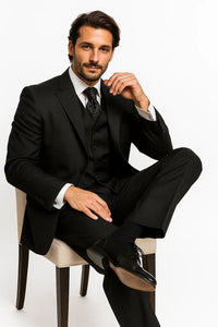3 Piece Black Suit