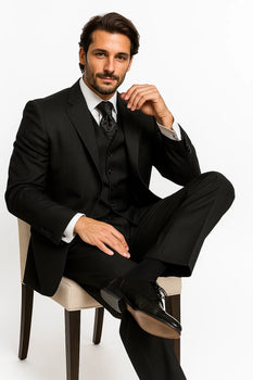 3 Piece Black Suit