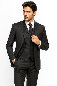 3 Piece Black Suit