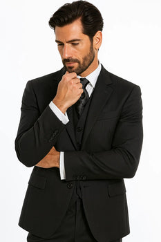 3 Piece Black Suit
