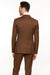 2 Button 3 Piece Mocca Modern Fit Suit Copper~Rust~Cognac Side Vented