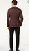 Men’s Burgundy Paisley Blazer Sport Coat – Velvet Dinner Jacket floral in Maroon Wine Color Ultra Slim Fit Smoking Jacket