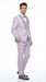 Men’s Lilac Suit with Silver Glitter Sequin Lapel – Lilac and Silver Formal Tuxedo Suit for Prom, Wedding  Lavender Tuxedo