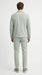 Mens Sage Green Walking Suit Set – Casual Safari Military Jacket and Pants Outfit for Travel