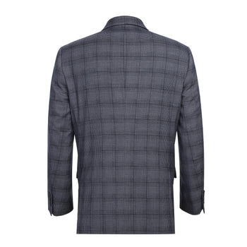 293-30 Men's Classic Fit Checked Suits - Image 3
