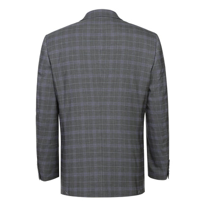 293-25 Men's Classic Fit Checked Suits - Image 3