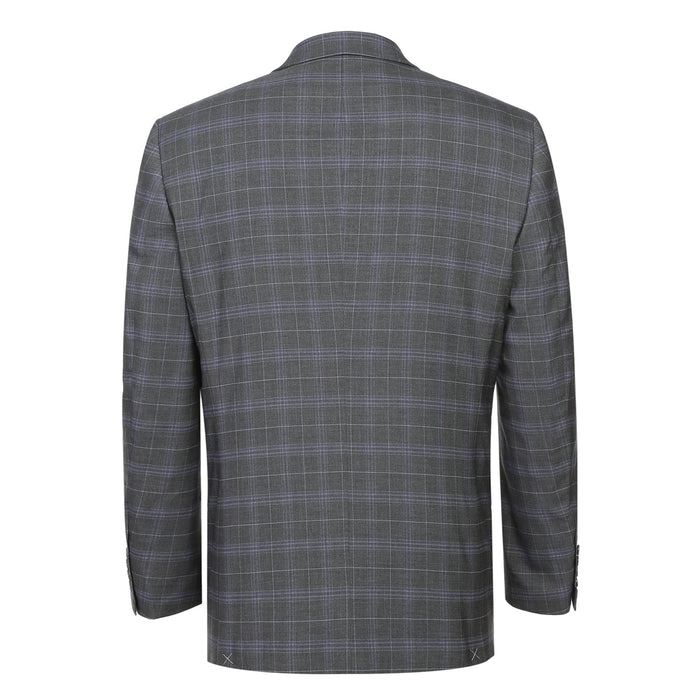 293-25 Men's Classic Fit Checked Suits - Image 3