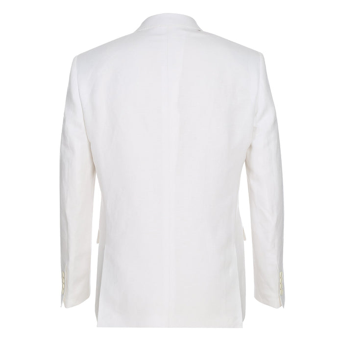 611-2 Men's New Slim Fit Checked Linen Suits - Image 3