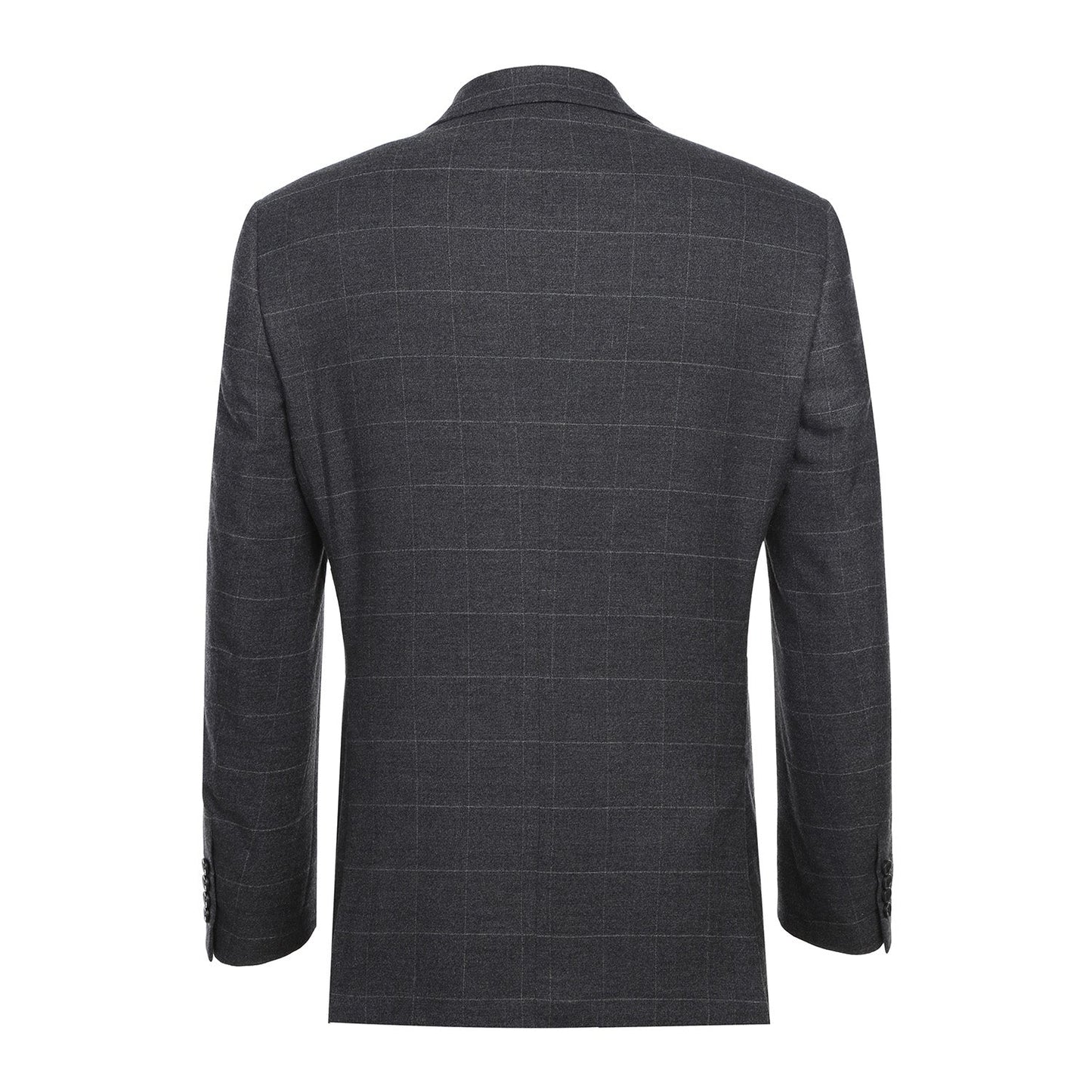 293-31 Men's Slim Fit Checked Suits - Image 3