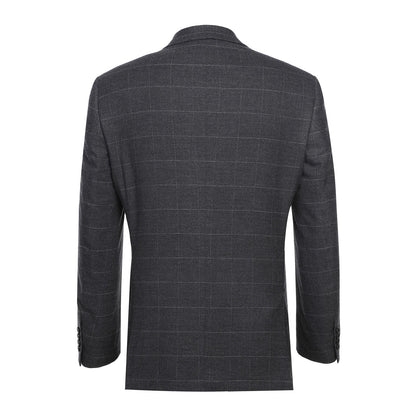 293-31 Men's Slim Fit Checked Suits - Image 3
