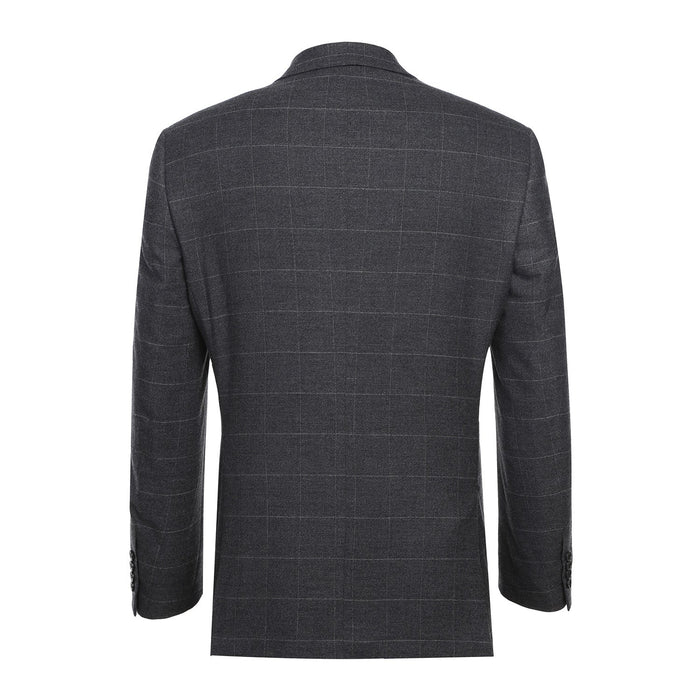 293-31 Men's Slim Fit Checked Suits - Image 3