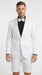 Men’s White Tuxedo Suit with Shorts – Modern Formal Blazer and Short Pants Set for Wedding, Prom Summer Fabric