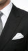 Statement Confidence Men'S Black Double Breasted Wool Italian Design Suit