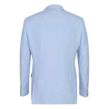 611-5 Men's New Slim Fit Checked Linen Suits - Image 3