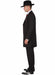 Mens Black and Red Pinstripe Zoot Suit – 1920s Gangster Vintage 3-Piece Suit for Formal, Prom, and Themed Events