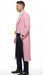 Men’s Pink Wool Blend Long Overcoat – Slim Fit Tailored Winter Coat - Carcoat - Topcoat