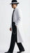 Men’s White Long Zoot Style Suit  | Vintage Gangster Mafia Formal Coat with Black Pants