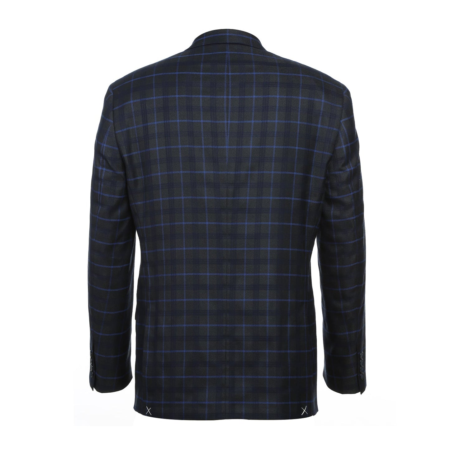 293-27 Men's Classic Fit Checked Suits - Image 3