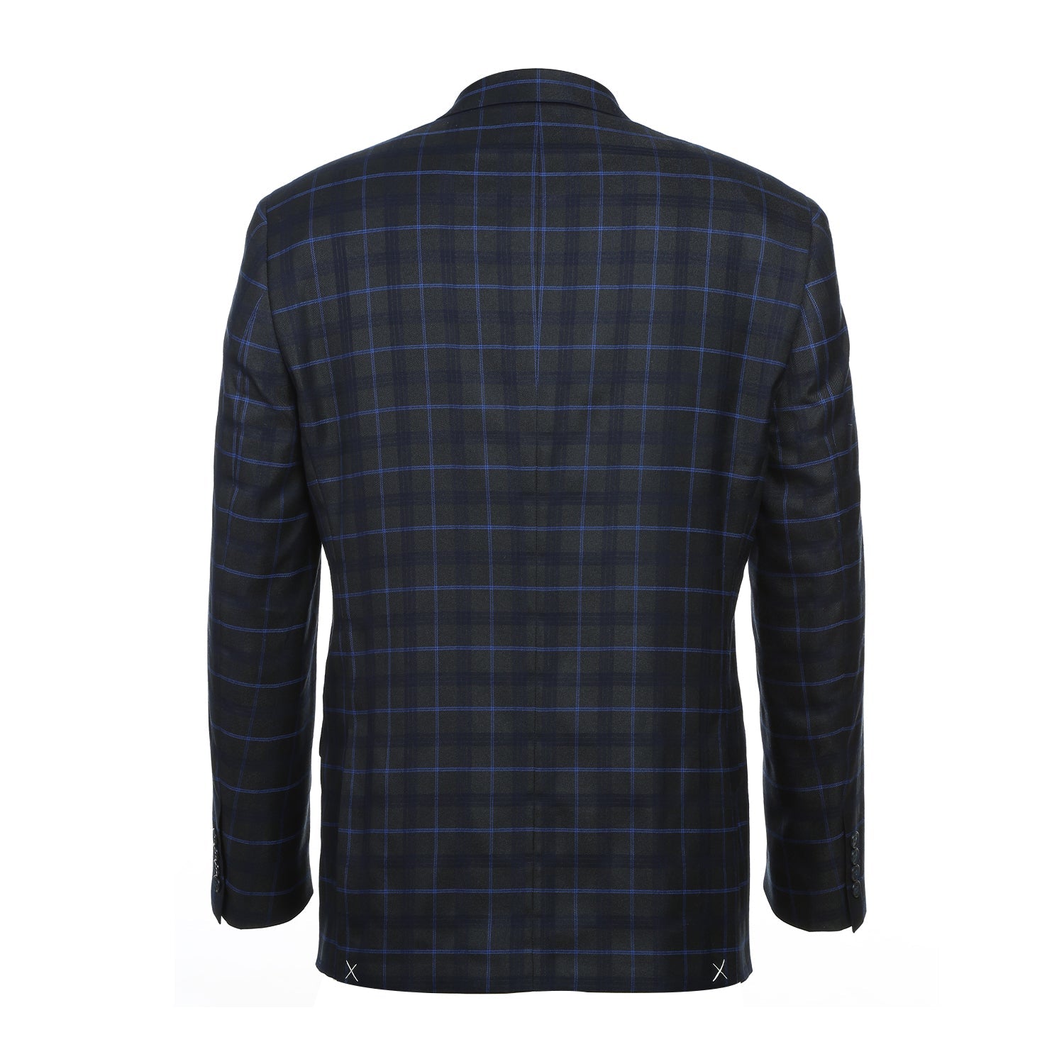 293-27 Men's Classic Fit Checked Suits - Image 3