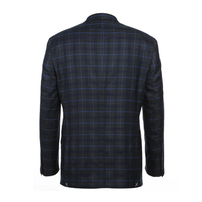 293-27 Men's Classic Fit Checked Suits - Image 3