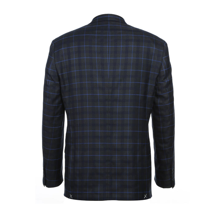 293-27 Men's Classic Fit Checked Suits - Image 3