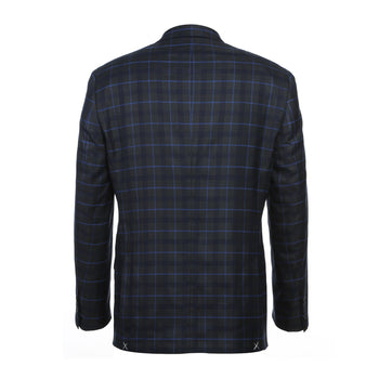 293-27 Men's Classic Fit Checked Suits - Image 3