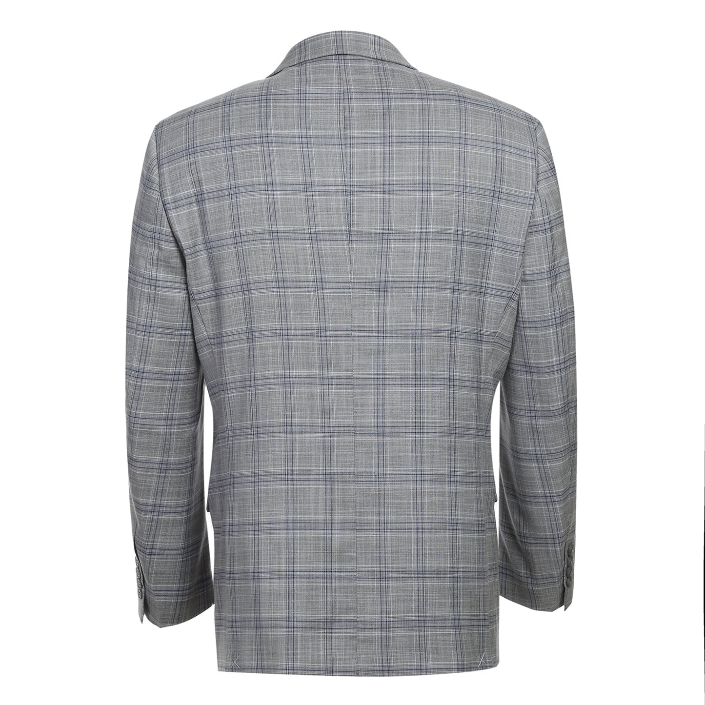 293-23 Men's Classic Fit Checked Suits - Image 3
