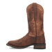 Dan Post Men's KA Python Print Leather Square Toe Boots - Brown