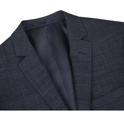 558-2 Men's Two Piece Slim Fit Wool Blend Suit - Image 3