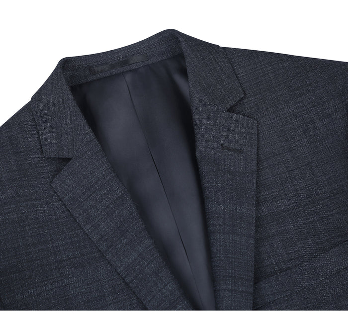 558-2 Men's Two Piece Slim Fit Wool Blend Suit - Image 3