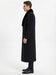 Men’s Black Long Overcoat with Faux Fur Collar, Full Length Winter Topcoat for Formal and Business Wear