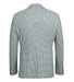 Half Canvas Slim Fit Blazer in Sage Blue Check